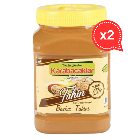 Karabacak Kepekli Tahin 930 gr. ( 2 Adet)